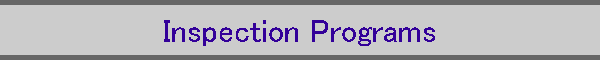 Inspection Programs